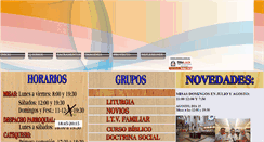 Desktop Screenshot of parroquiadivinosalvador.org
