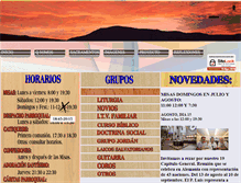 Tablet Screenshot of parroquiadivinosalvador.org